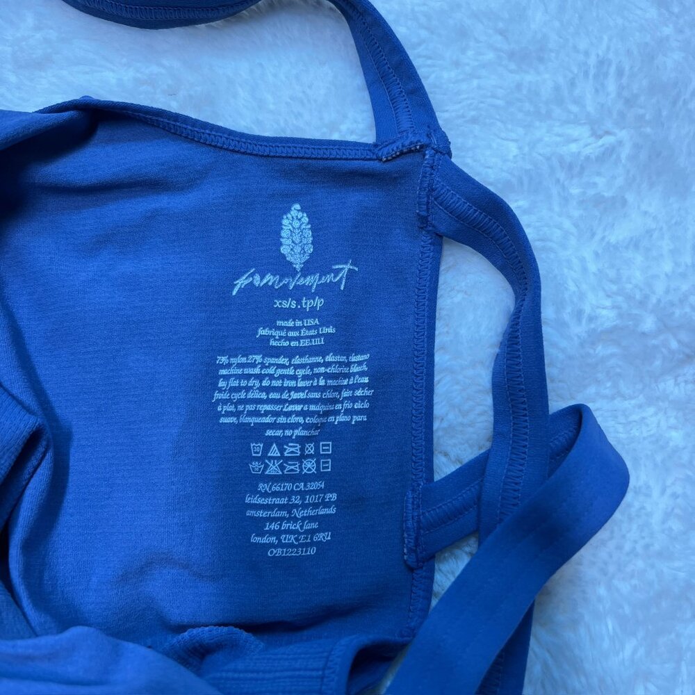 NWT FP Movement Moroccan Blue Seamless One-Piece Jumpsuit –‎ Women XS/S - Picture 9 of 9